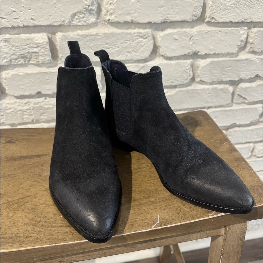 Pedro Garcia Black Suede Heeled Boots